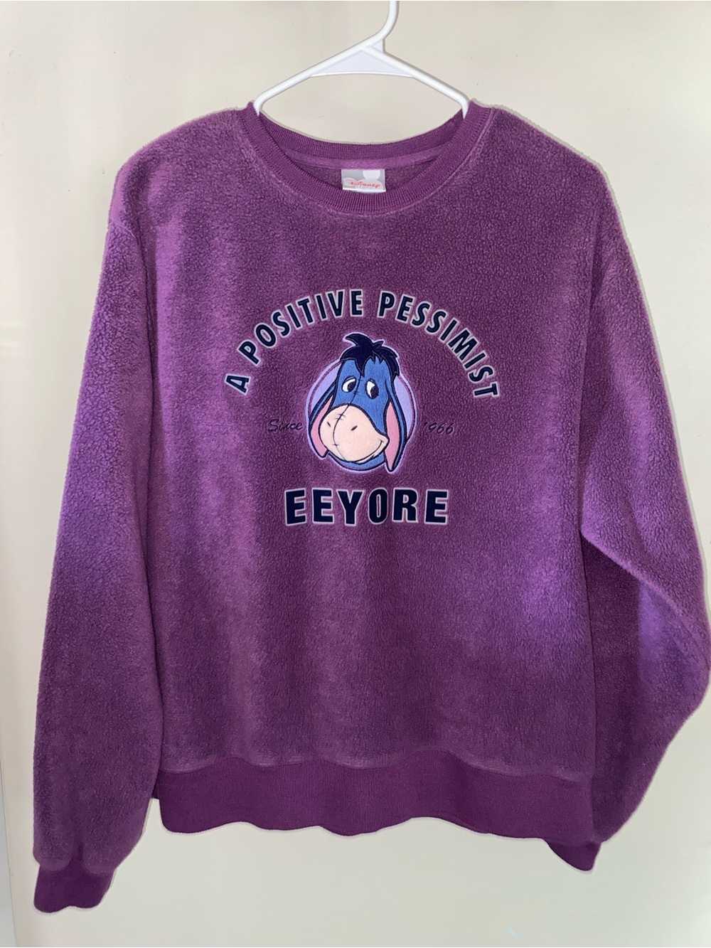 Disney Purple Eeyore Crewneck Sweater